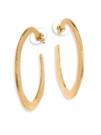 Shop Stephanie Kantis Organic Hoop Earrings/2.5" In Gold