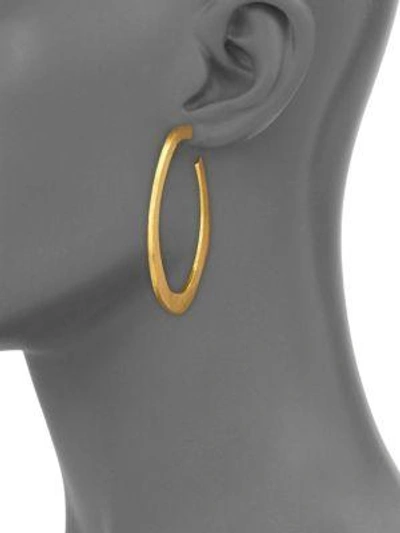 Shop Stephanie Kantis Organic Hoop Earrings/2.5" In Gold