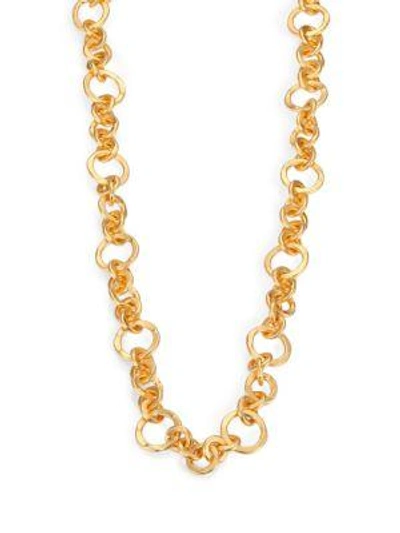 Shop Stephanie Kantis Coronation Small Chain Necklace/42" In Gold