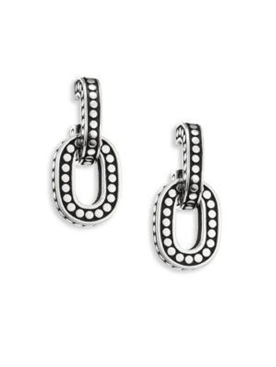 Shop John Hardy Dot Small Sterling Silver Hoop Earrings