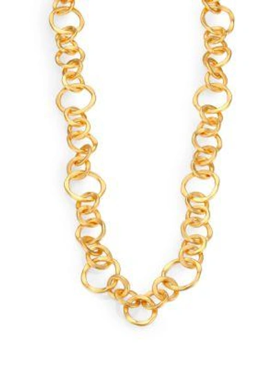 Shop Stephanie Kantis Coronation Large Chain Necklace/42" In Gold
