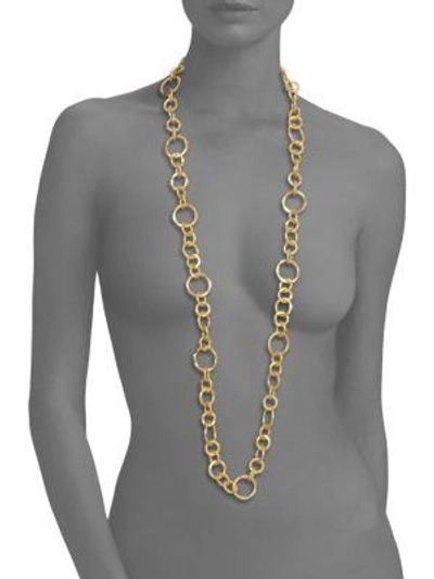 Shop Stephanie Kantis Coronation Large Chain Necklace/42" In Gold