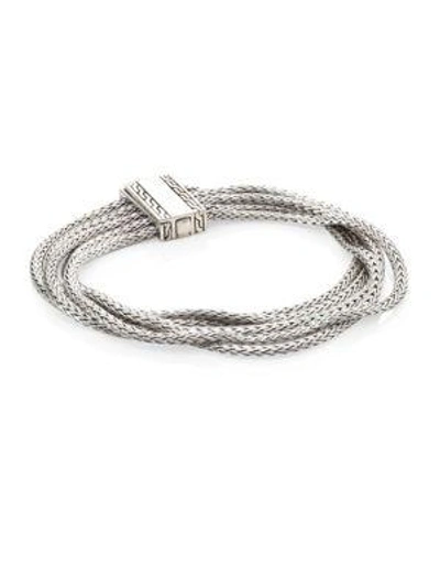 Shop John Hardy Classic Chain Sterling Silver Five-row Bracelet