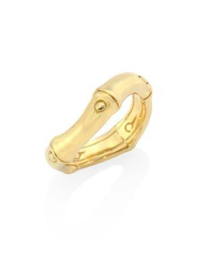 Shop John Hardy Bamboo 18k Yellow Gold Curved Band Ring