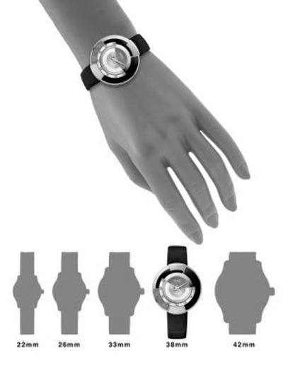 Shop Fendi Policromia Diamond, Stainless Steel & Alligator Strap Watch In White