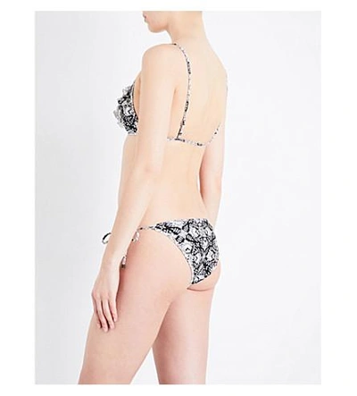 Shop Zimmermann Divinity Ruffle Triangle Bikini In Spliced