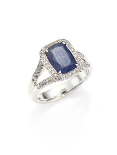 Shop John Hardy Classic Chain Diamond, Blue Sapphire & Sterling Silver Ring