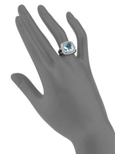 Shop David Yurman Albion Ring With Diamonds In Hematine