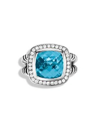 Shop David Yurman Albion Ring With Diamonds In Hematine