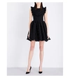 MAJE Rosana ruffle-detail crepe dress