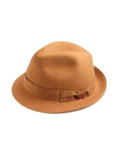 Shop Barbisio Wool Panama Hat In Camel