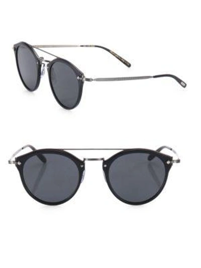 Shop Oliver Peoples Remick 50mm Round Sunglasses In Black