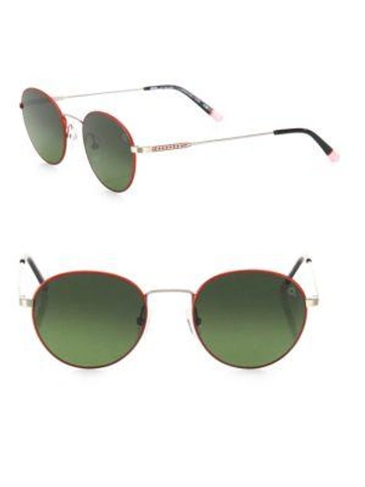 Shop Etnia Barcelona Men's Vintage Le Marais Sun 49mm Multi-toned Round Sunglasses In Silver