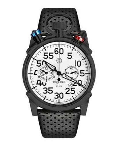 Shop Ct Scuderia Corsa Stainless Steel Watch In Black