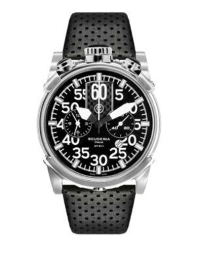 Shop Ct Scuderia Touring Stainless Steel Watch In Black