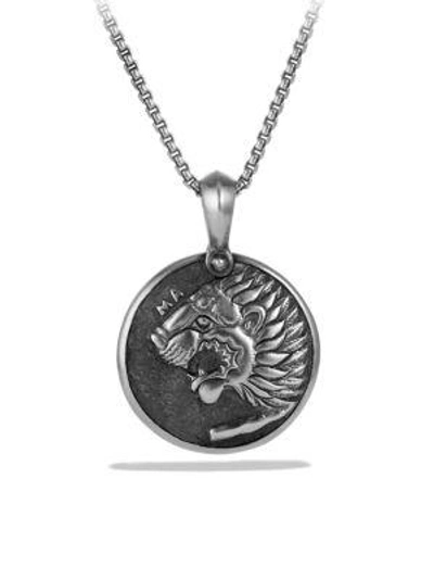 Shop David Yurman Men's Petrvs Lion Amulet In Silver