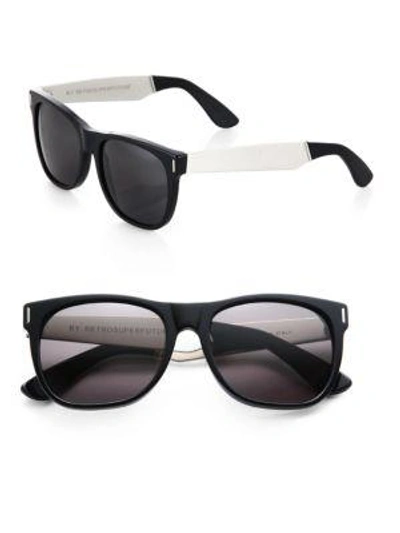 Shop Super W Basic Sunglasses In Black