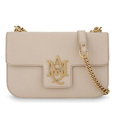 Alexander Mcqueen Insignia Leather Shoulder Bag In Poudre Pink