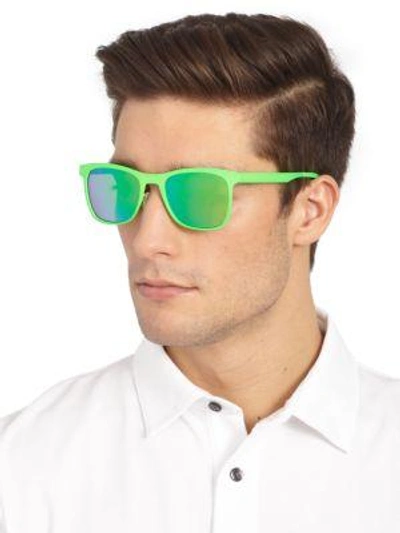 Shop Italia Independent Men's Metal Sunglasses In Green