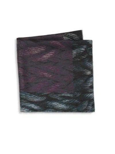 Shop Hook + Albert Mystic Rope Sling Silk Pocket Square In Purple