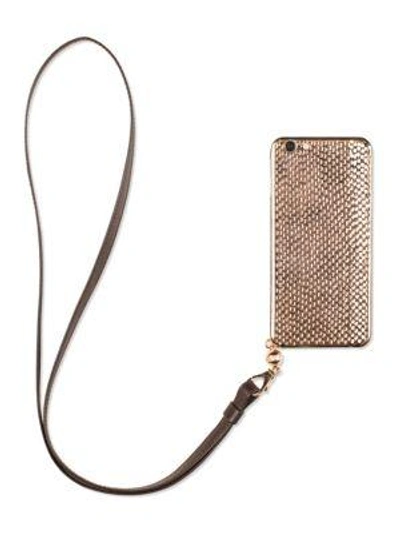 Shop La Mela Cobra Iphone Case In Pink Gold