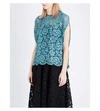 VALENTINO Boxy floral-lace top