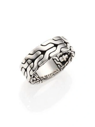 Shop John Hardy Men's Classic Chain Sterling Silver Band Ring