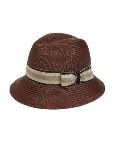 Shop Barbisio Brisa Panama Hat In Brown