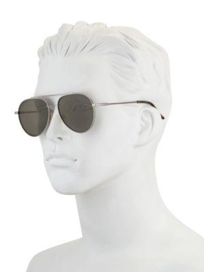 Shop Fendi 55mm Aviator Sunglasses In Rose Gold