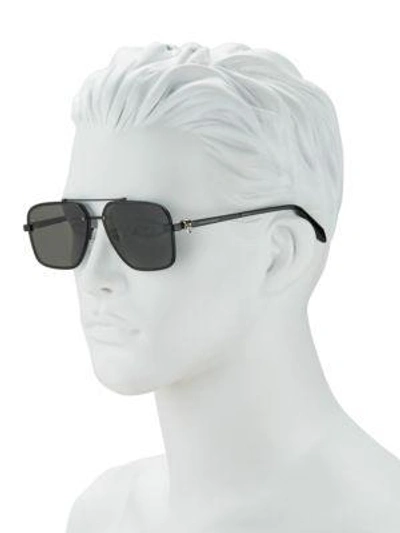 Shop Alexander Mcqueen 60mm Modified Rectangle Sunglasses In Black
