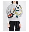 MARNI Embellished patch appliqué neoprene sweatshirt