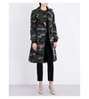 VALENTINO Camouflage-print cotton-gabardine trench coat