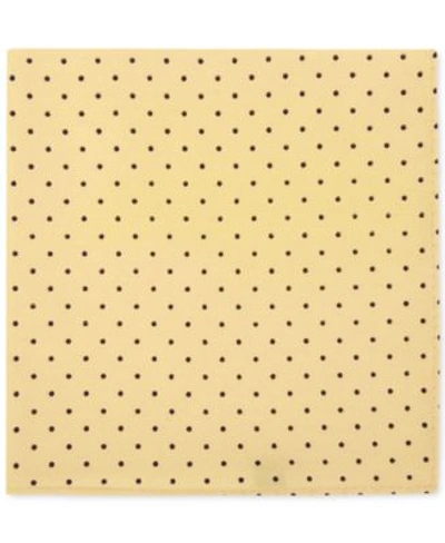 Tommy Hilfiger Men&#039;s Hill Dot Pocket Square  In Yellow