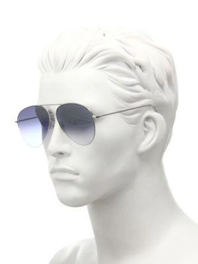 Shop Kyme 62mm Aviator Sunglasses In Silver
