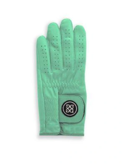 Shop G/fore Leather Glove - Left Hand In Mint
