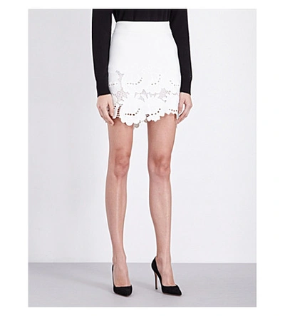 Victoria Victoria Beckham High-rise Woven Skirt In Ivory