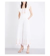 TEMPERLEY LONDON Amour embroidered cotton-poplin jumpsuit