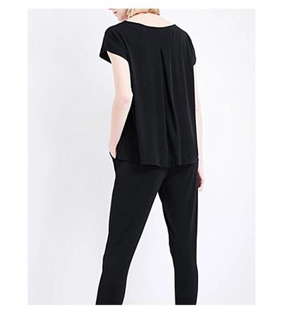 Shop By Malene Birger Darliano Stretch-crepe Jumpsuit In Black 050
