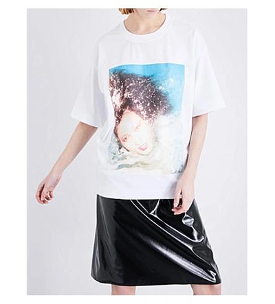 Shop Kenzo Polaroid-print Cotton-jersey T-shirt In White