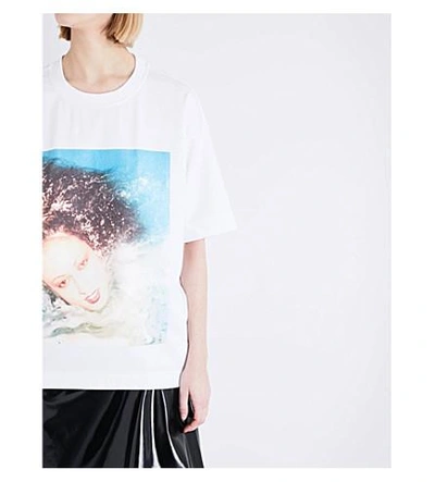 Shop Kenzo Polaroid-print Cotton-jersey T-shirt In White