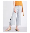 ECKHAUS LATTA Vent wide-leg high-rise jeans