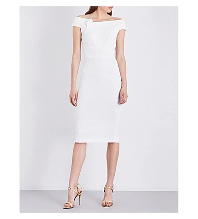 roland mouret off the shoulder dress Roland Mouret Off The Shoulder Maxi Dress in Black