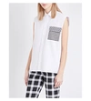 CHRISTOPHER KANE Gingham patch pocket cotton-poplin shirt