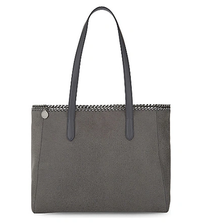 Stella Mccartney East West Small Tote In Light Grey