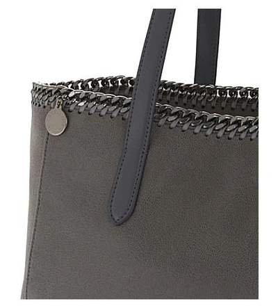 Shop Stella Mccartney East West Small Tote In Light Grey