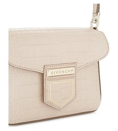 Shop Givenchy Nobile Mini Leather Cross-body Bag In Nude Pink