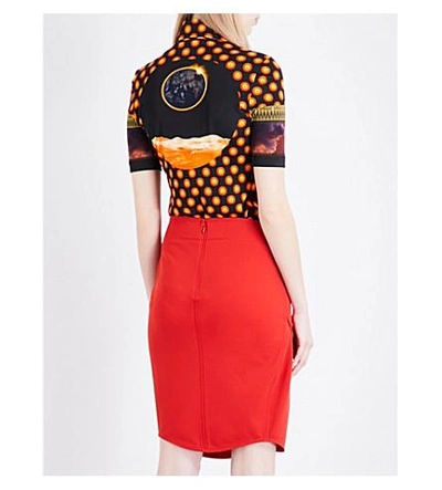 Shop Givenchy Solar Eclipse-print Jersey Shirt In Multicoloured