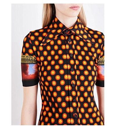 Shop Givenchy Solar Eclipse-print Jersey Shirt In Multicoloured