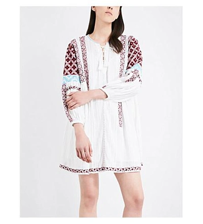 Shop Ulla Johnson Yelena Cotton Dress In Natural