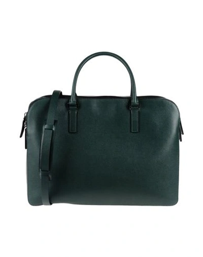 Valentino Garavani Work Bag In Dark Green